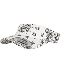 Flexfit Bandana Print Visor - Black