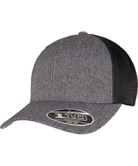 Flexfit 110 Mesh 2-tone Cap - Melange Charcoal/Black
