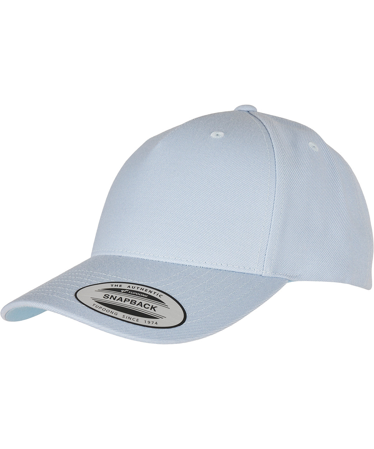 Flexfit Yp Classics 5-panel Premium Curved Visor Snapback Cap - Ballad Blue