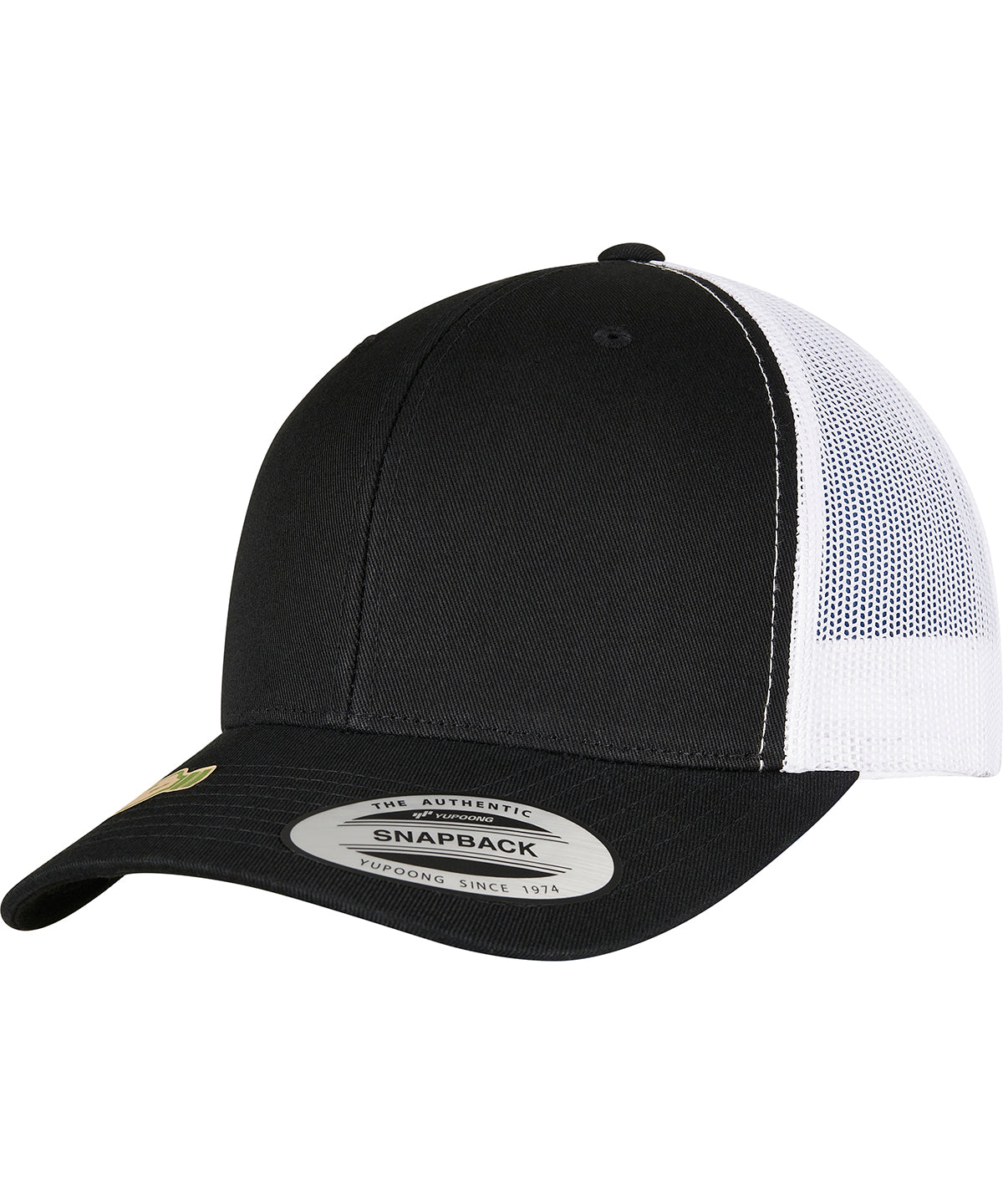 Flexfit Yp Classics Recycled Retro Trucker Cap 2-tone - Black/White