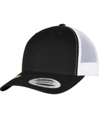 Flexfit Yp Classics Recycled Retro Trucker Cap 2-tone - Black/White