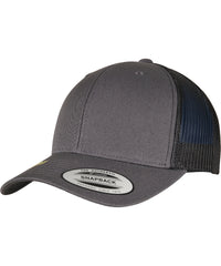 Flexfit Yp Classics Recycled Retro Trucker Cap 2-tone - Charcoal/Black