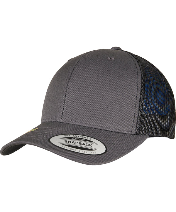Flexfit Yp Classics Recycled Retro Trucker Cap 2-tone - Charcoal/Black