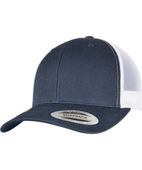 Flexfit Yp Classics Recycled Retro Trucker Cap 2-tone - Navy/White