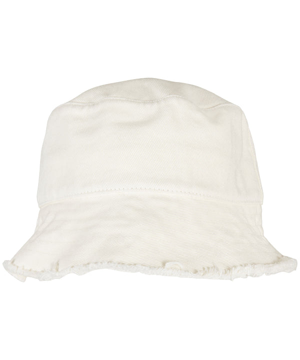 Flexfit Open Edge Bucket Hat - Off White
