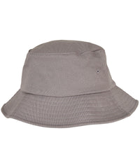 Kids Flexfit Cotton Twill Bucket Hat - Grey