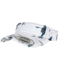 Flexfit Batik Dye Curved Visor Cap - Black/White