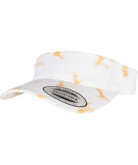 Flexfit Batik Dye Curved Visor Cap - Orange/White