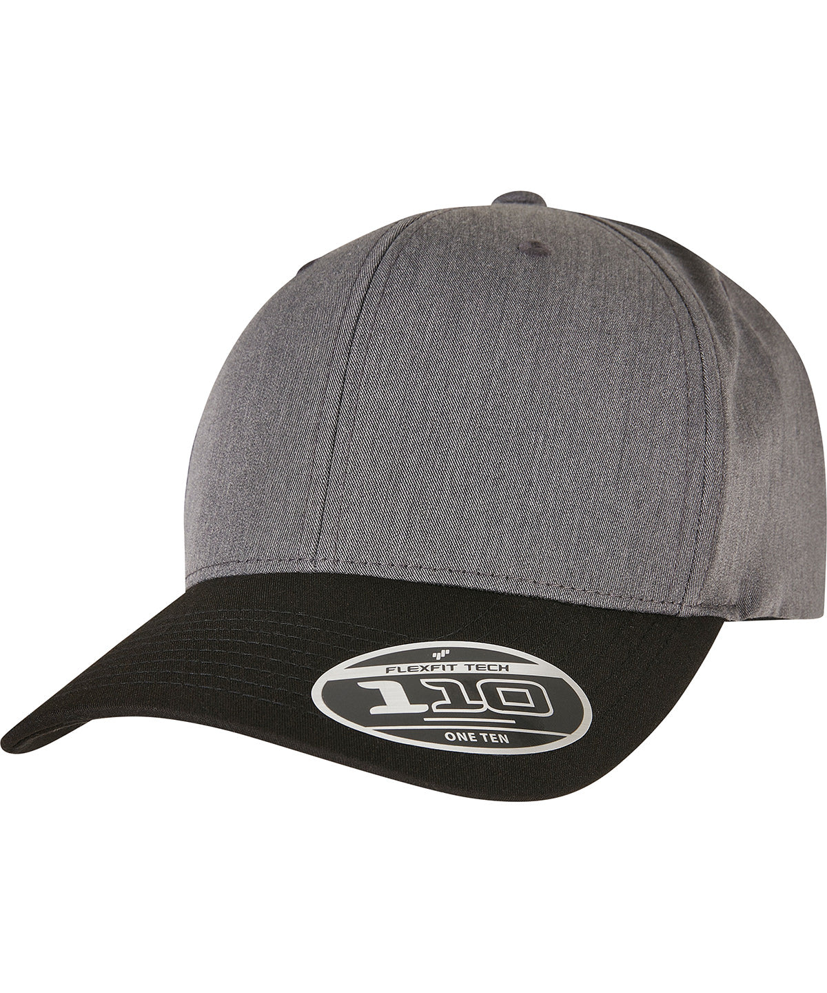 Flexfit 110 Melange Mix Cap - Dark Grey/Black