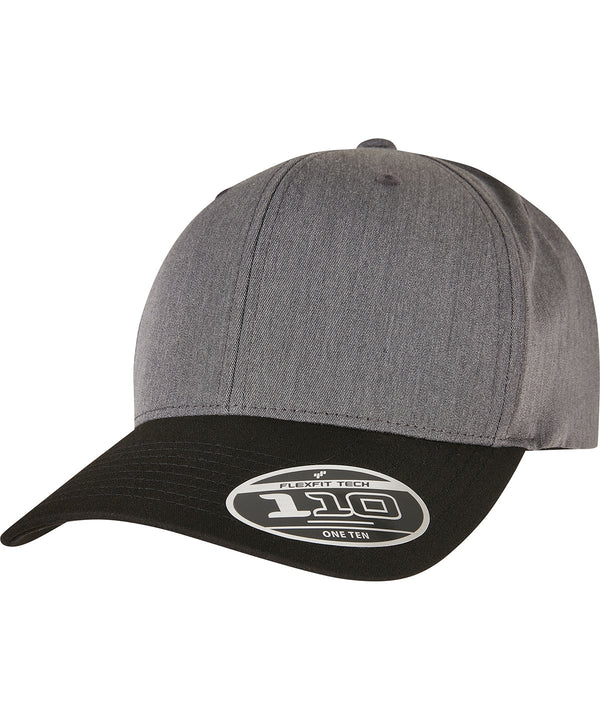Flexfit 110 Melange Mix Cap - Dark Grey/Black