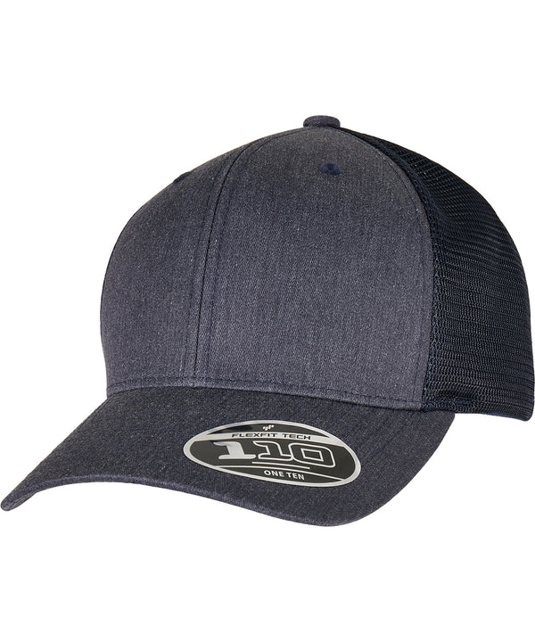 110 Flexfit Melange Trucker - Heather/Navy