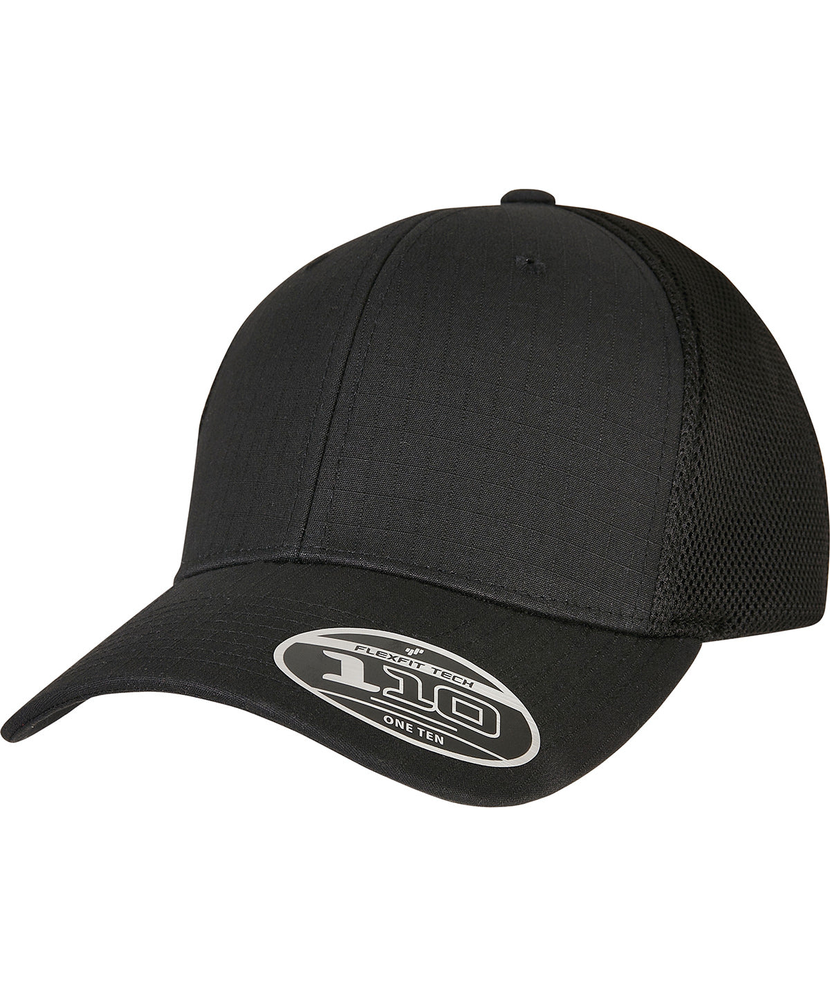 110 Flexfit Ripstop Mesh Cap - Black
