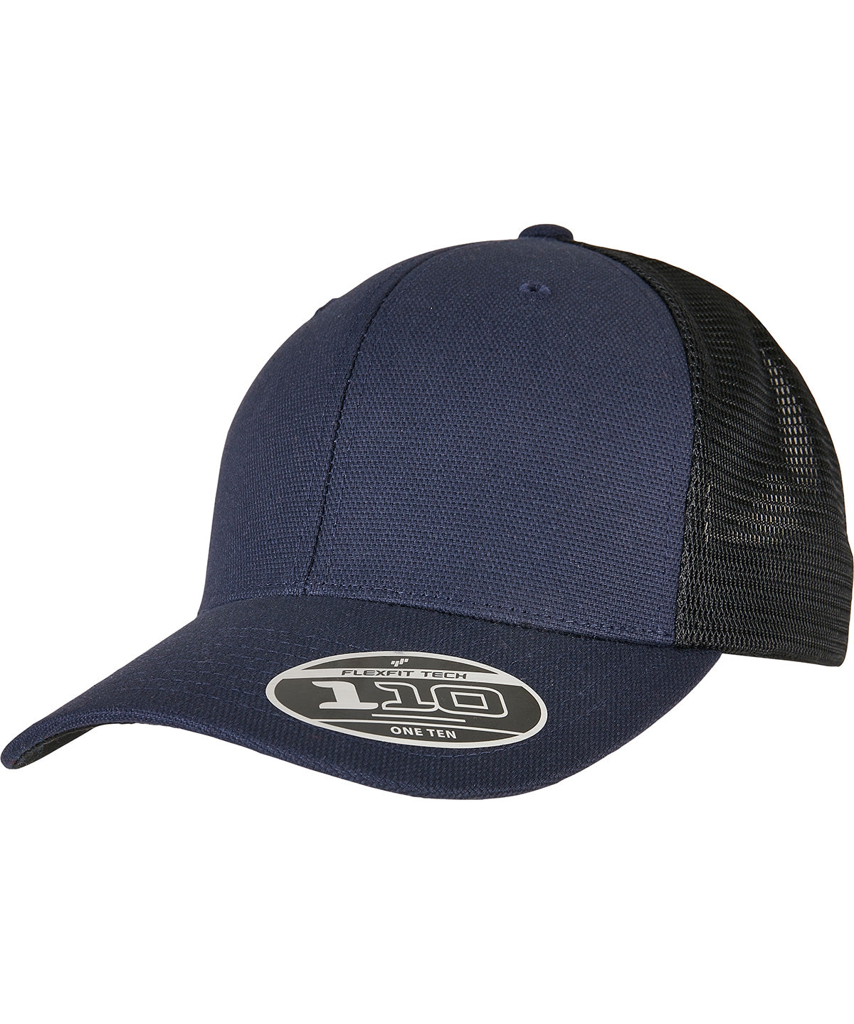 Flexfit 110 Structured Canvas Trucker - Navy/Black