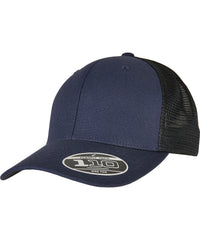 Flexfit 110 Structured Canvas Trucker - Navy/Black