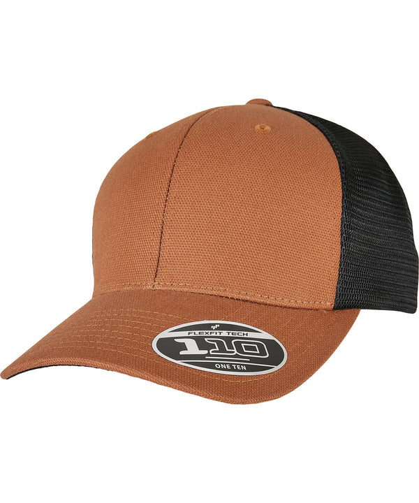 Flexfit 110 Structured Canvas Trucker - Toffee/Black