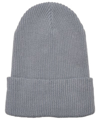 Flexfit Recycled Yarn Ribbed Knit Beanie - Grey