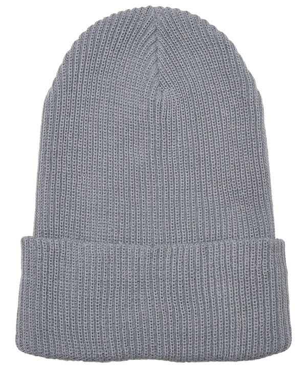 Flexfit Recycled Yarn Ribbed Knit Beanie - Grey