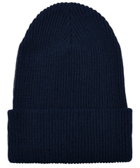 Flexfit Recycled Yarn Ribbed Knit Beanie - Black
