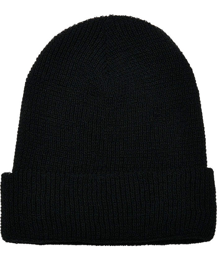 Flexfit Recycled Yarn Waffle Knit Beanie - Black