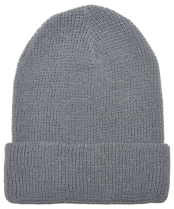 Flexfit Recycled Yarn Waffle Knit Beanie - Grey