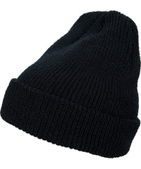 Flexfit Long Knit Beanie - Black