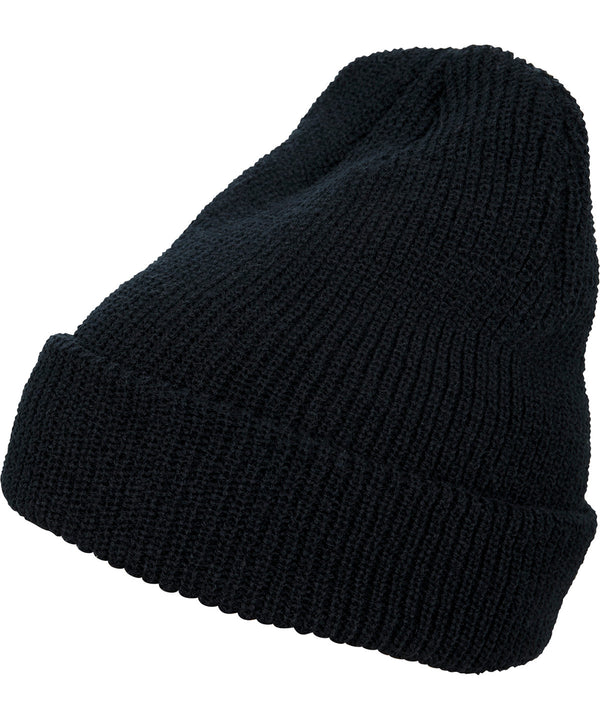 Flexfit Long Knit Beanie - Black