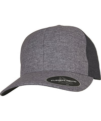 Flexfit Delta® Carbon 2-tone Cap - Melange Blue /Melange Charcoal