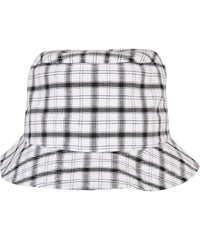 Flexfit Check Bucket Hat - White/Grey