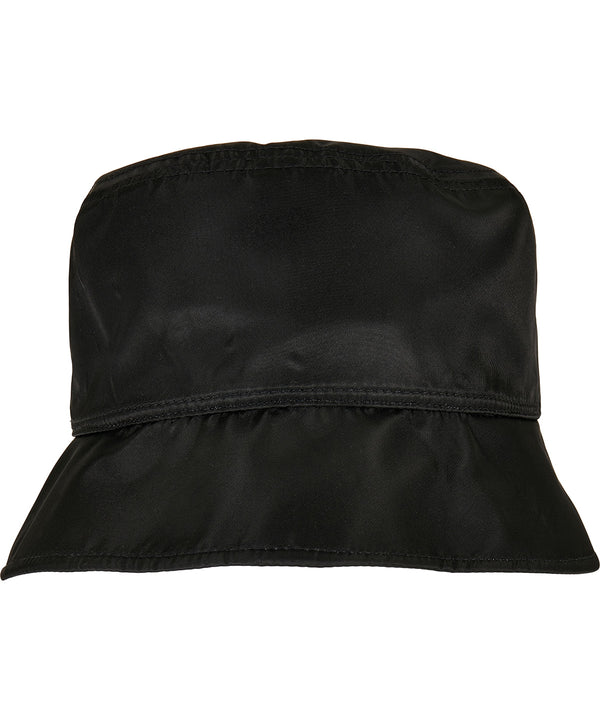Flexfit Nylon Sherpa Bucket Hat - Black/Off White