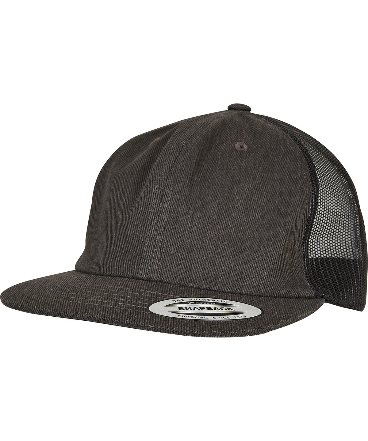 Flexfit Denim Trucker - Black Raw