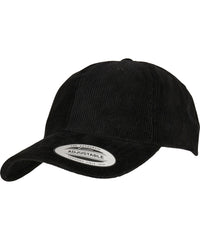 Flexfit Low-profile Corduroy Dad Cap - Black
