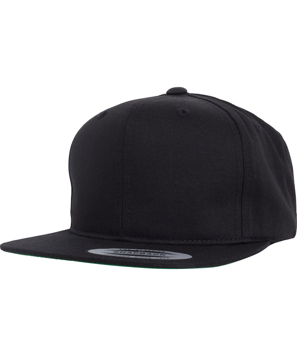 Flexfit Pro-style Twill Snapback Youth Cap - Black