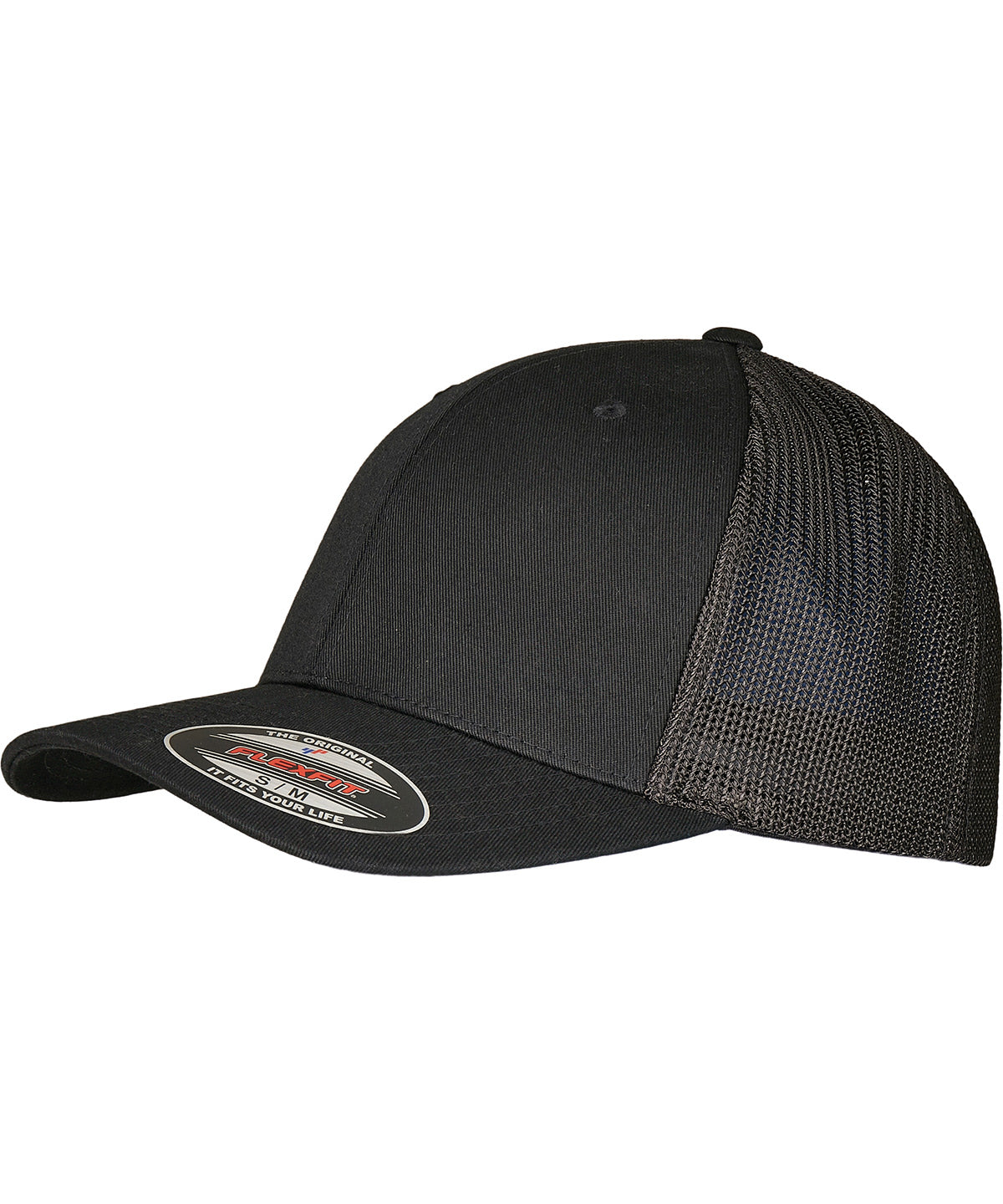 Flexfit Trucker Recycled Mesh - Black/Black