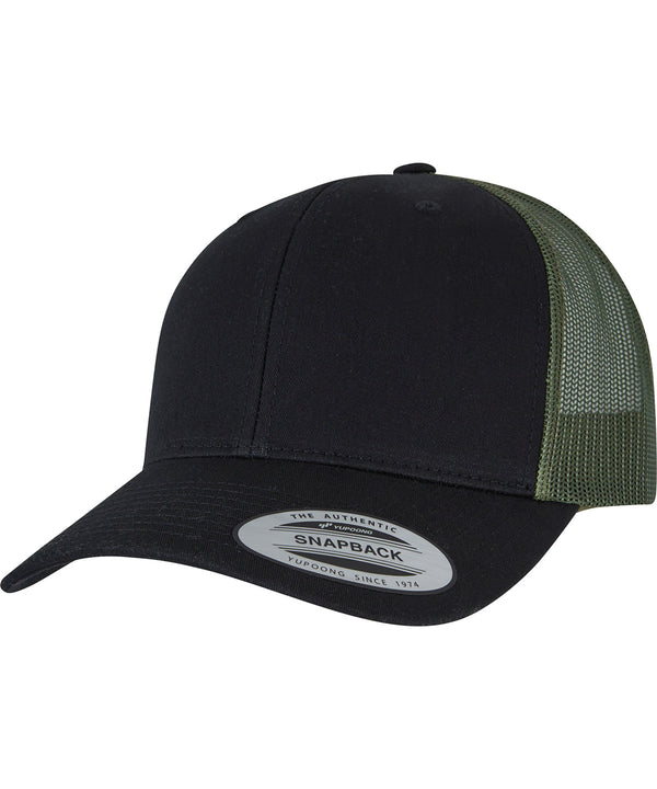 Flexfit Retro Trucker 2-tone - Black/Loden