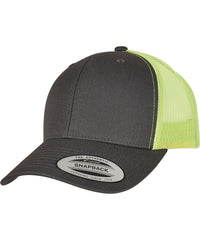 Flexfit Retro Trucker 2-tone - Charcoal/Neon Green