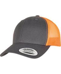 Flexfit Retro Trucker 2-tone - Charcoal/Neon Orange