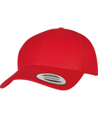 Flexfit Premium Curved Visor Snapback Cap - Red