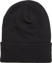 Flexfit Heavyweight Organic Long Beanie - Black