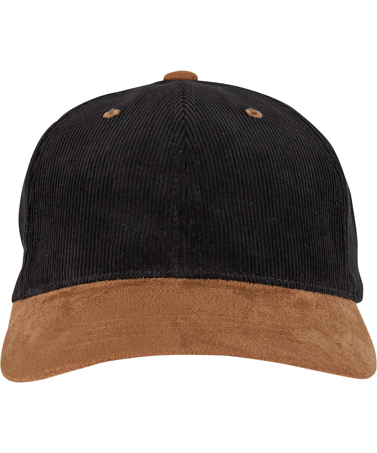 Flexfit Corduroy Classic Suede Cap - Black/Caramel
