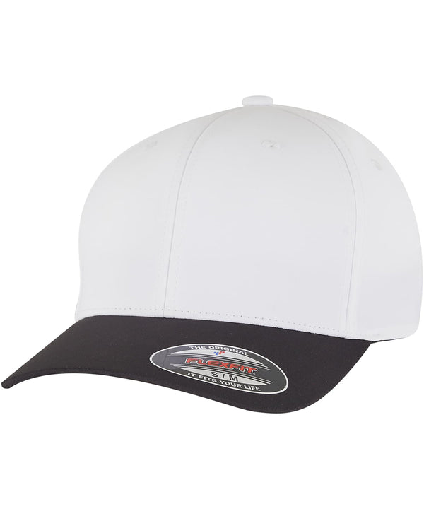 Flexfit Tech Water-repellent Cap - Black/White