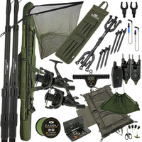 NGT Deluxe 2 Rod Profiler Carp Fishing Set Up