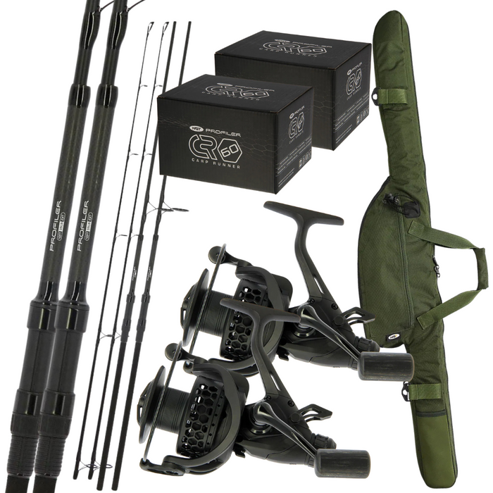 NGT 10ft Profiler Rods & CR60 Reels Full Set Up
