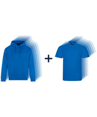 ProRTX Staff Pack in Sapphire Blue - 5 Pro Hoodies and 5 Pro Polos