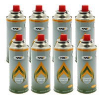 NGT 227g Butane Gas Canisters x 8