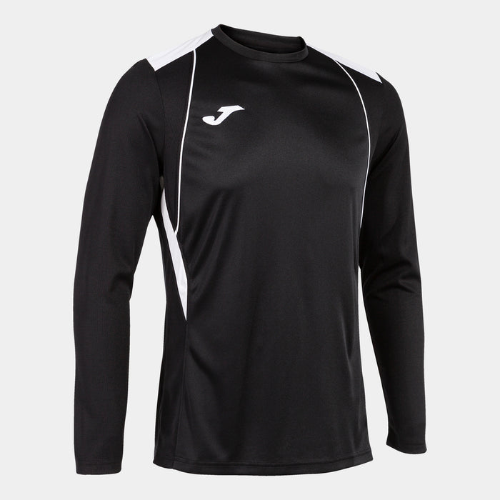 Joma Championship VII Long Sleeve T-shirt (Adult) - Black White