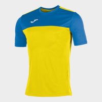 Joma Winner Short Sleeve T-shirt (Adult) - Royal Blue Yellow