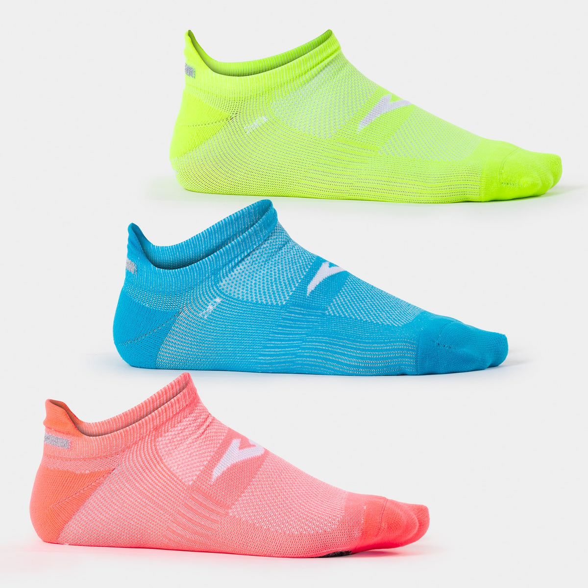 Joma Socks Fluo Yellow Coral (Junior) - Fluorescent Yellow Fluorescent Coral
