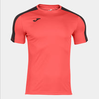 Joma Academy Short Sleeve T-shirt (Junior) - Fluorescent Coral Black