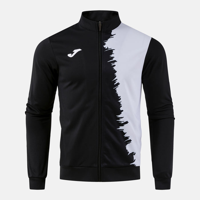 Joma City III Full Zip Sweatshirt (Adult) - Black White