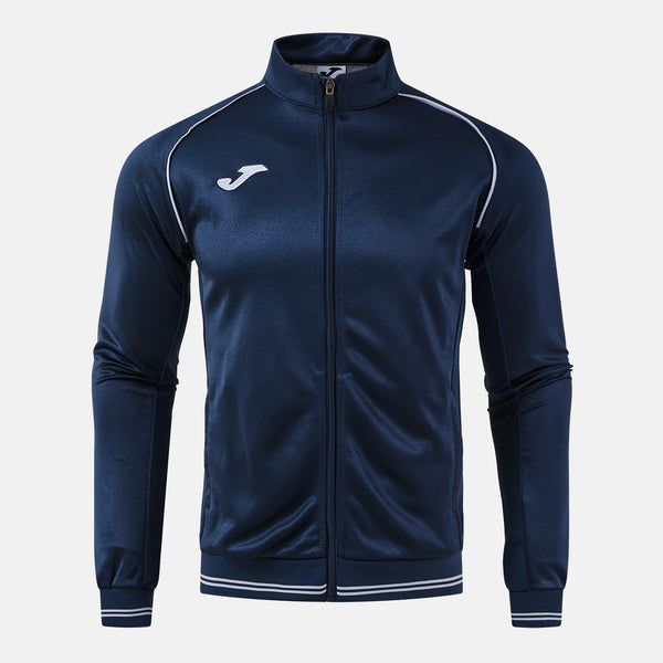 Joma Vintage Eco Retro Full Zip Sweatshirt (Adult) - Dark Navy Gray